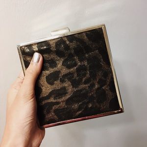 Nine West Leopard Box Bag (Clutch or Crossbody!)